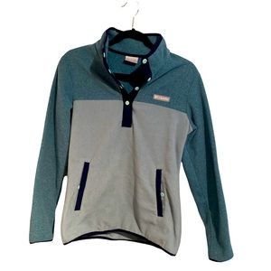Columbia 1/4 Snap Color block Fleece